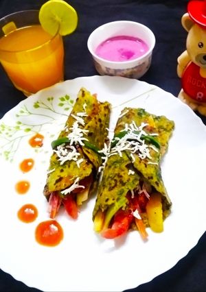 A picture of Healthy wraps.