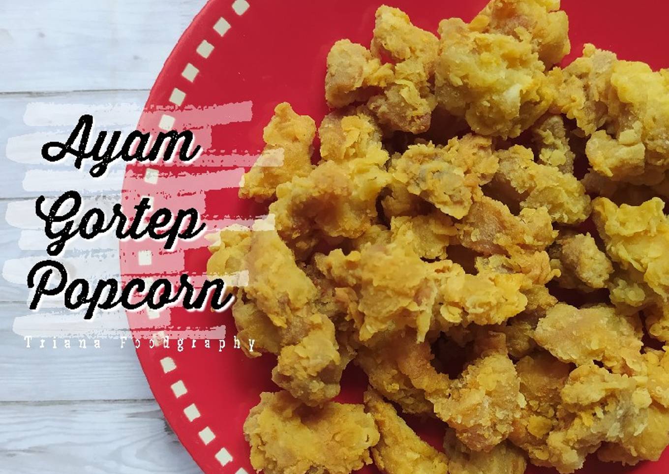 Ayam goreng dengan popcorn