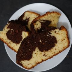 A picture of Chocolate and Vanilla cake.