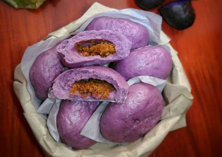 Resep Pao Ubi Ungu Menul Anti Gagal