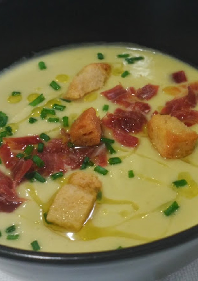 Una foto de Gazpacho verde
