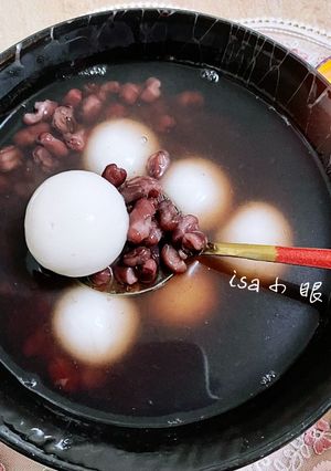 懶人紅豆湯圓 的食譜成品照片