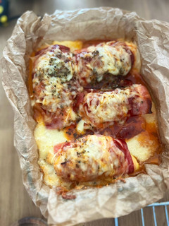 Una foto de Pechugas de pollo rellenas al horno - Receta de Batch Cooking