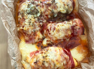 Foto principal de Pechugas de pollo rellenas al horno - Receta de Batch Cooking
