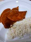 Pollo con salsa limón