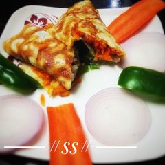 Happy Republic Day Tri colour Omelet A picture of Happy Republic Day Tri colour Omelet.
