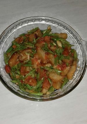 Foto resep Oseng buncis nugget ayam