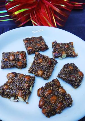 A picture of Ramdana Peanuts Chikki.