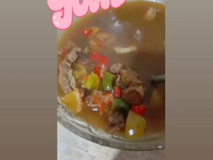 Langkah Gampang Menyiapkan Resep Asem Asem Daging yang Uenak Anti Ribet, Uenak Banget