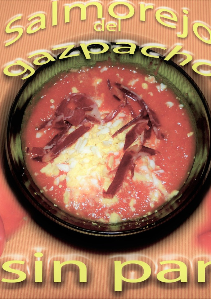 Una foto de Sopa fría de tomate