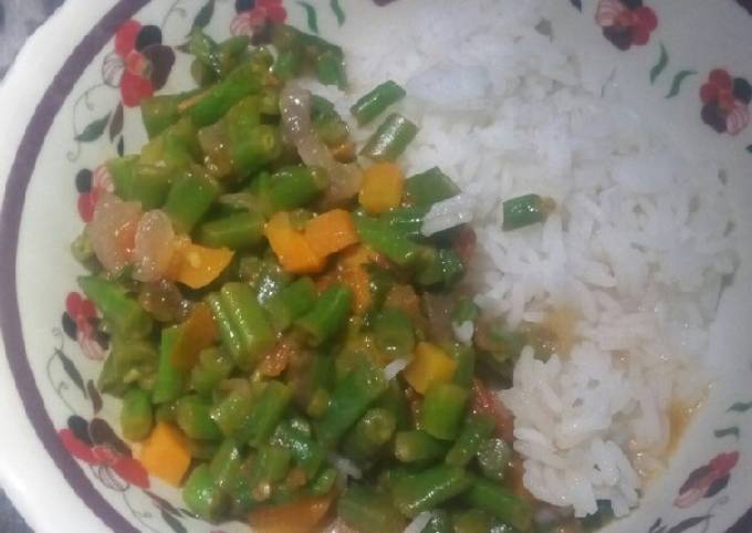 French beans with rice #festivedishcontest_mombasa