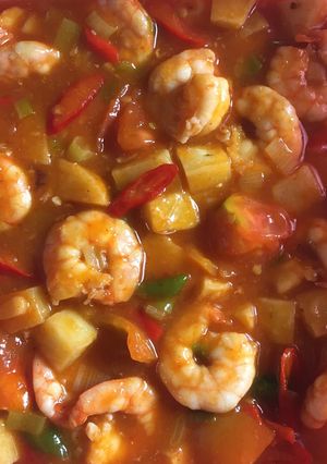 Foto resep Udang & kentang saus asam manis simple