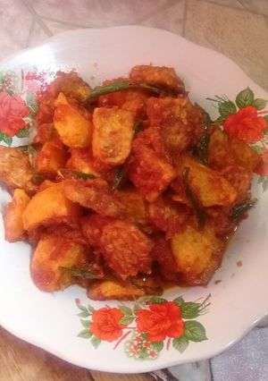Foto resep Kentang tempe oseng