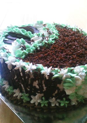 Foto resep Brownies cake ulang tahun