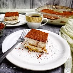 Eggless Tiramisu A picture of Eggless Tiramisu.