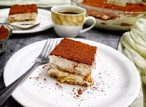 A picture of Eggless Tiramisu.