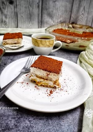 A picture of Eggless Tiramisu.