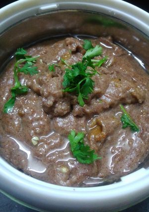A picture of Ragi khichu.
