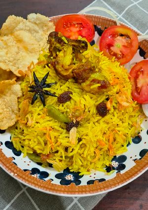 Foto resep Nasi kebuli bumbu instan