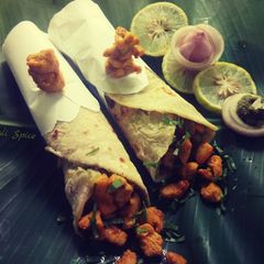 A picture of Spicy  Chicken Wrap ♥.