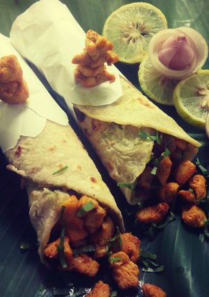 A picture of Spicy  Chicken Wrap ♥.