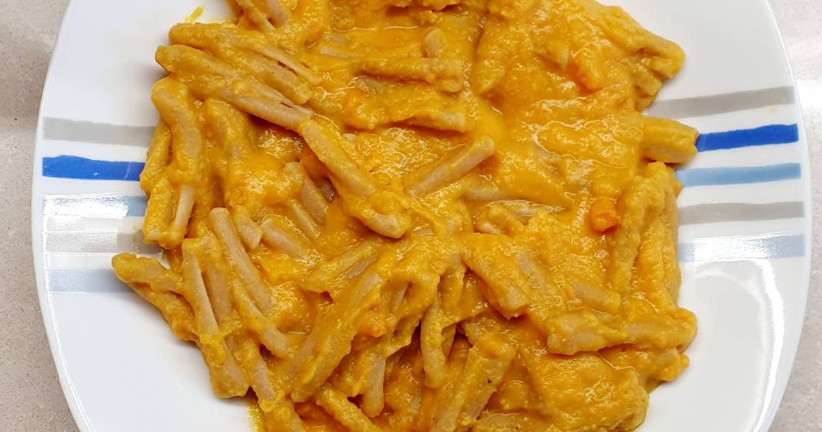 Ricetta Pasta con crema di lenticchie rosse e carote alla curcuma di  Antonella - SmartCooking - Cookpad