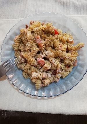 Una foto de Pasta con atún