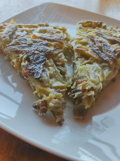 Una foto de Tortilla de porotos verde fácil