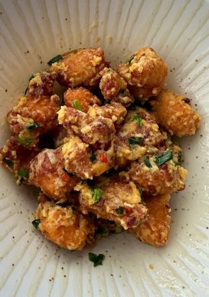 Foto resep Ayam Popcorn Telur Asin
