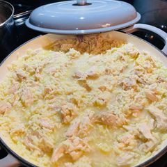 A picture of Chicken and Rice.