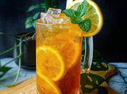 Gambar teh ais lemon