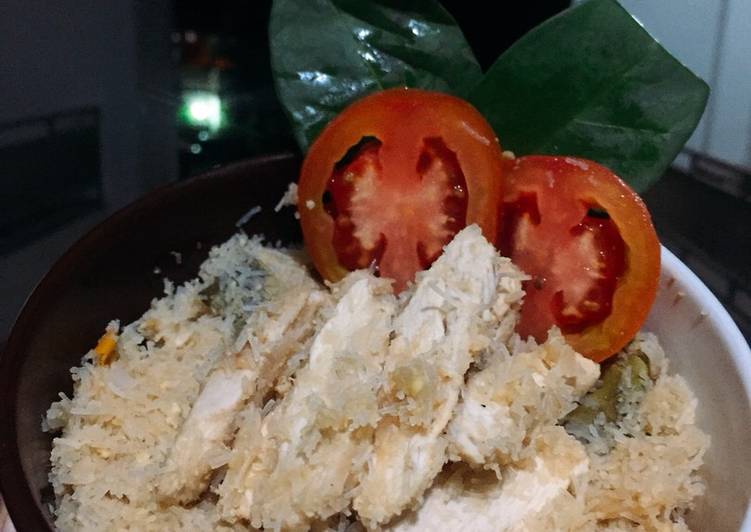 Bihun Goreng Ayam (simple, healthy &amp; low calorie) - menu diet sehat