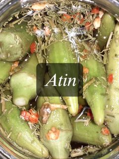 عکسی از دستور ترشی بامیه