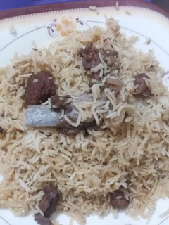 A picture of Beef Pulao.