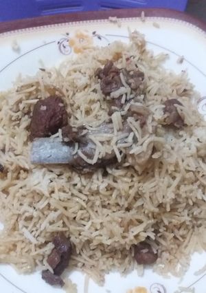 A picture of Beef Pulao.