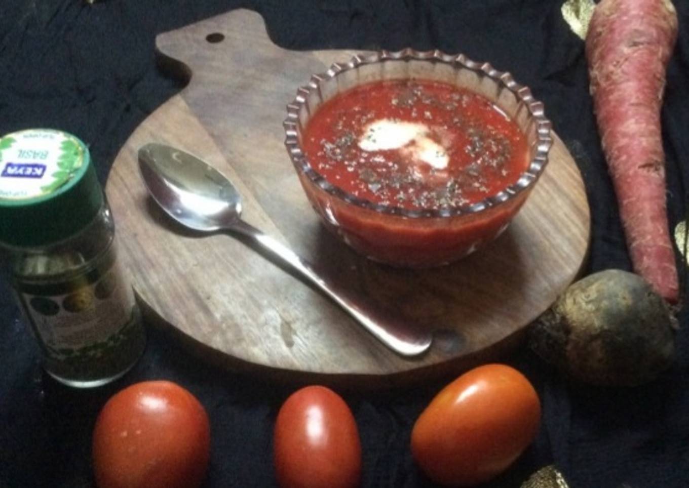 Tomato Carrot and beetroot soup