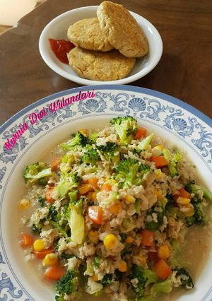 Foto resep Vegetable Oat 2 (Brokoli, Baby Carrot, and Corn with Steak Tempe