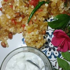 A picture of Sabudana khichdi (fasting) recipe 😋.