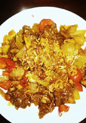 Foto resep Daging Sapi Bumbu Saos