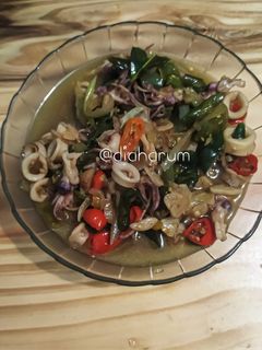 Foto resep Oseng Cumi Basah Cabai Ijo & Rawit