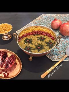 عکسی از دستور آش انار