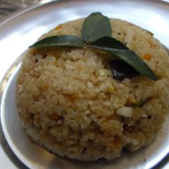 A picture of Broken Red Rice Upma (Podi Ari Upma/Podi Arisi Upma).
