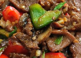 เนื้อผัดพริกหวาน