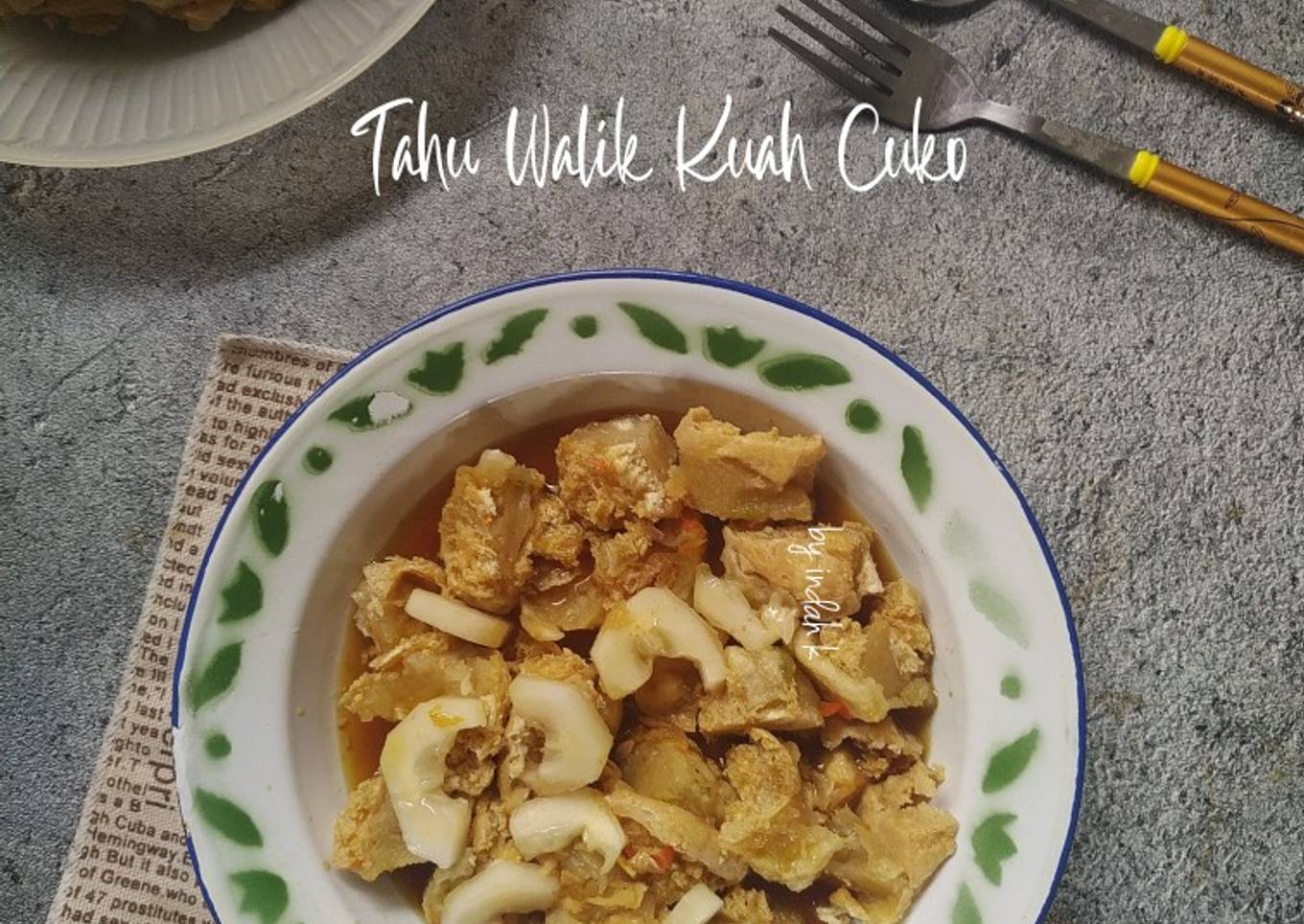 Tahu Walik Kuah Cuko