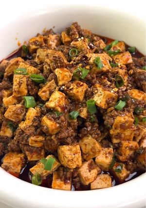 A picture of Mapo Tofu (麻婆豆腐).