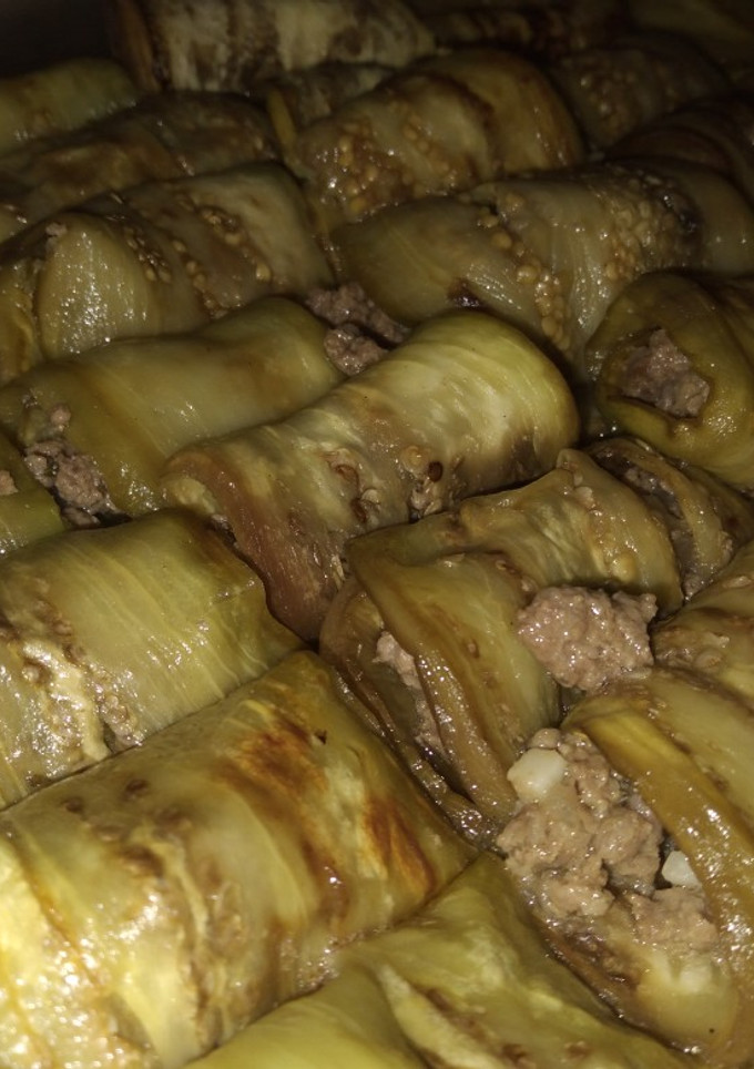 Una foto de Rollitos de Berenjenas