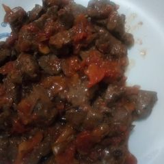 A picture of Fried liver.