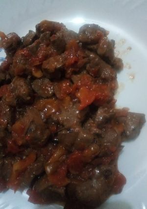 A picture of Fried liver.