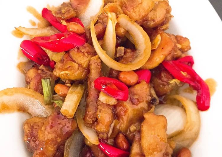 Cara Gampang Menyiapkan Ayam kungpao (masakan rumahan sederhana) yang Enak