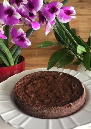 Une photo de Gâteau fondant au chocolat vegan